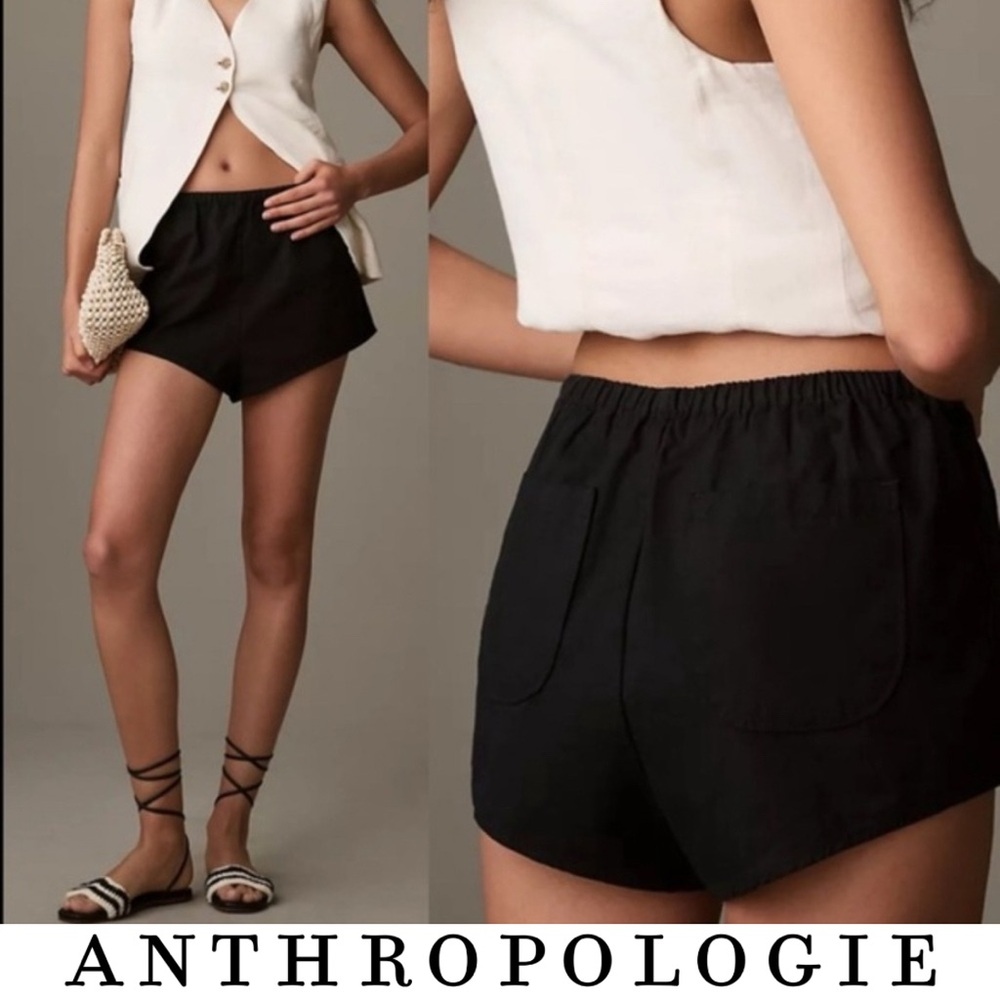Anthropologie Linen Tap Shorts NWT Black Size Small
Micro Shorts